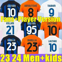 23 24 ALEXIS Maglia Inters Soccer Jersey Kid Kit TraNSforMERs Special 2024 Football Shirt MILANS Maglie Fan Player Version LAUTARO CALHANOGLU BARELLA THURAM