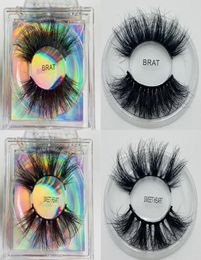 Thick Long 25mm Mink False Eyelashes Extensions Super Soft Vivid Fake Lashes Mink Eye Makeup Accessory With Box 12styles RRA37818782667