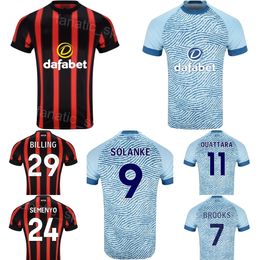 Soccer 7 David Brooks Jersey 2023 2024 Club 9 Dominic Solanke 1 Neto 10 Ryan Christie 25 Marcos Senesi 27 Illia Zabarnyi 4 Lewis Cook Football Shirt Kits BoEnMaoSi