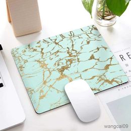 Mouse Pads Wrist White Marble Mouse Pad Marble Round Waterproof Circular Small Mouse Pads with Designs Non-Slip Rubber MousePads for Office Home R231031