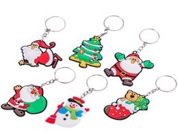 Christmas Keychain Pendant Creative Cartoon Santa Claus Keyring Luggage Decoration Key Chain Gift Supplies1843373