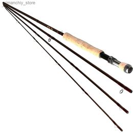 Boat Fishing Rods 9ft or 10ft 2.7 or 3 Metres 5-6wt 7-8wt Fly Fishing Rod Pole 4 pcs Carbon Blanks Cork Handle Medium-Fast Action Light Feel Q231031
