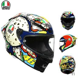Full Face Open Face Motorcycle Helmet Italy Agv Pista Gp Rr Year of the Tiger Limited Racing Helmets Carbon Fiber Running Helmets Full Helmets Ice Blue Limited YI RTP