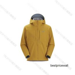Men's Arcterys Jackets Hoodie ARC'TERYS Gamma Collection Mx HOODY Warm Windproof Soft Shell Hooded Charge Coat Autumn Men's Puzzle Yellow_ Daze XXL HBME