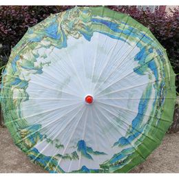 Umbrellas Chinese Rain Proof Oil Paper Car Umbrella Shade Ceiling Decoration Cheongsam Show Silk Cloth Parasol