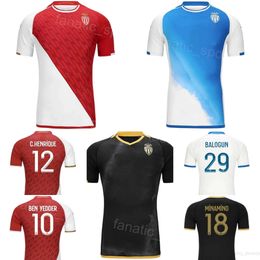 AS Monaco 2023-24 Soccer 27 Krepin Diatta Jerseys Club 12 Caio Henrique 10 Wissam Ben Yedder 16 Philipp Kohn 18 Takumi Minamino 19 Youssouf Fofana Football Shirt Kits