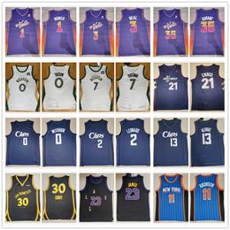 All Stitched 2023/24 City Basketball Jerseys Booker Beal Kevin Durant Westbrook Leonard Embiid Jaylen Brown Jayson Tatum LeBron James Stephen Curry Brunson Edition