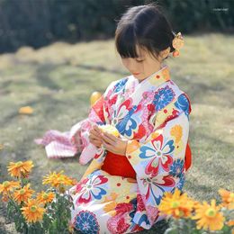 Ethnic Clothing Japanese Traditional Children's Kimono Formal Yukata Girl's Summer Dress Kid's Cosplay Costumes Pography