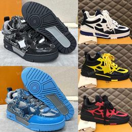 Designer Shoes Men Sneaker Skate Sneakers Calf Leather Trainer Platform Sneakers Rubber Casual Shoe Vintage Low-top Trainer Lace-up Skate Shoes