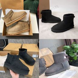 scarpe da uomo firmate stivali designer inverno delle donne donna australiana stiefel classico ultra boot pantofole tasman disquette pantofola tazz senape piattaforma seed i8am
