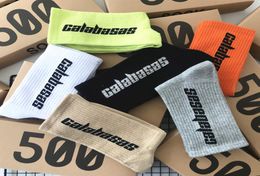 Textile Men Women Personality Socks 3 PairsBox Fashion Long Stockings Crew SEASON 6 CALABASAS Socks Match 500 Tidal Youth Designe2572065