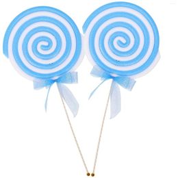 Party Decoration 2 Pcs Lollipop Po Candy Lollipops Prop Creative Fake Food Adornment Wedding Cake Decorations Foam Model Child