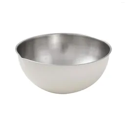 Bowls 2500ml With Spout Lightweight Rustproof Mixing Bowl Baking Cooking Scale Salad Home Kitchen Dishwasher Safe Stainless Steel