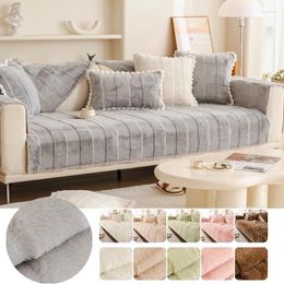 Chair Covers Nordic Super Soft Sofa Towel For Living Room Non-Slip Mat Washable Couch Fluffy Plush Cover Home Decor