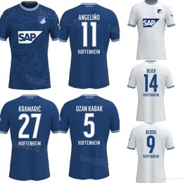 TSG Hoffenheim Soccer 14 Maximilian Beier Jerseys Club 1 Oliver Baumann 6 Grischa Promel 29 Kevin Vogt 16 Anton Stach 27 Andrej Kramaric Football Shirt Kits 2023-24