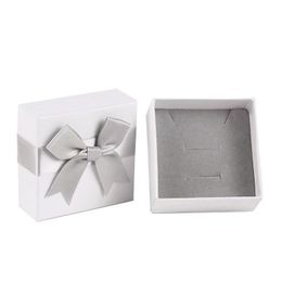 Top Quality Jewelry Box Jewelry Gift Boxs Jewelry Box Ring Bow High-End Necklace Boxs Factory Wholesale