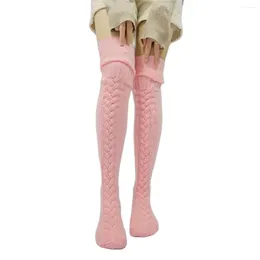 Women Socks Women's Winter High Extra Long Over Knee Stockings Fashion Knitted Boot