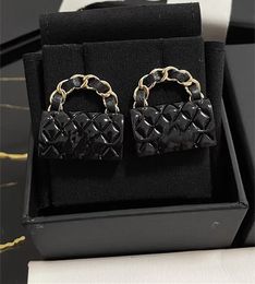 CHAN 5 earrings New fine Jewellery Bag stud for womens pendant k Gold Heart Designer Ladies Fashion LES INFINIS DE CAMELIA series hollowed-out camellia