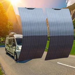 Chargers flexible solar panel 12v 240w 120w kit complete p ovoltaic for car camper boat home system EU RU USA warehouse 231117