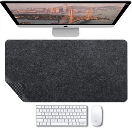 Table Cloth Felt Desk Mat Non-Slip Mouse Pad Protector Protective