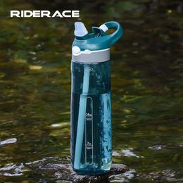 Water Bottles Cages 750ml Bicycle Bottle Portable Tritan Material Straw A Free Durable Outdoor Sports Shaker Fitness MTB Bike 231030