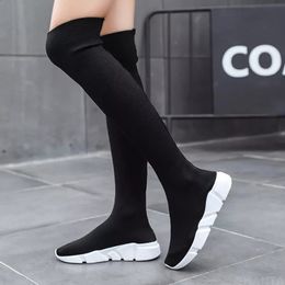 Boots Woman Long Tube Socks Shoes Female Fashion Flat For Women Winter Tenis Zapatilla Mujer 231030