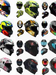 AA Designer Helmet Full Face Open Face Motorcycle Helmet Agv Pista Gprr Full Helmets Carbon Fiber Racecourse Italian Production Limited 3c Certifi YI-0LJ6