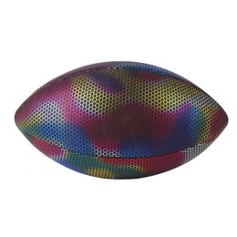 Balls Colourful Rugby Team Training Ball Anti-skidding Football Glow in the Dark 231031