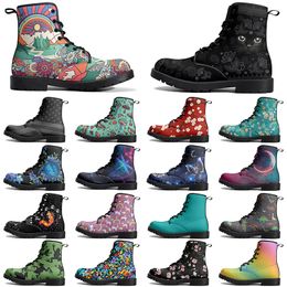 DIY new Classic Martin Boots Non-slip autumn winter man women Versatile cool Customized warm Fashion Versatile Elevated Casual Boots 65302