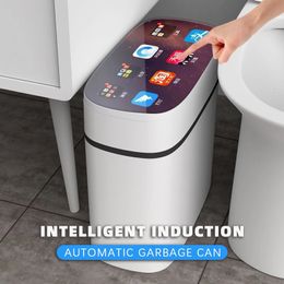 Waste Bins Selling Kitchen Storage Box Trash Can Induction Small Car Box Automatic Smart Dustbin Smart Trash Bin 231031