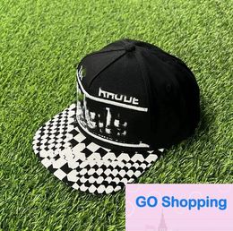 Flat Brim Black Baseball Caps Casual Universal Embroidery Cotton Hat Men's Summer Top Quality