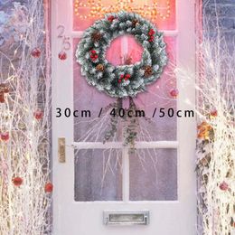 Decorative Flowers Artificial Christmas Wreath For Front Door Garden Wedding Office