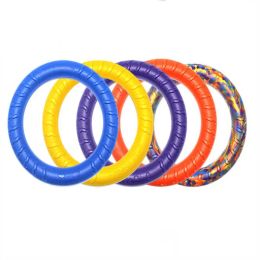 Dog Toys Tuggar Pet Flying Discs Eva Dog Training Ring Puller Resistant Bite Floating Toy Puppy Outdoor Interactive Game Spela Products Supply G230520