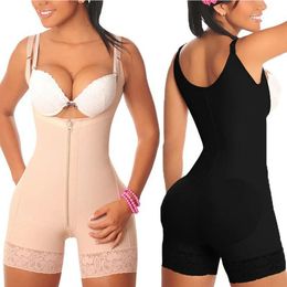 Women's Shapers Fajas Reductoras Plus Size S-6XL Magic Full Body Shaper Bodysuit Slimming Waist Trainer Girdle Thigh Trimmer Weight Loss Corset 231030