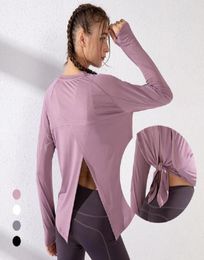 Spring Long Sleeve Yoga Shirts Sport Top Fitness Yoga Top Gym Sports Wear for Women Gym Female Mujer Running T Shirt X3069219334
