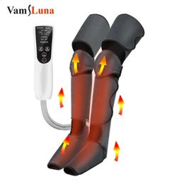 Foot Massager Presoterapia and Leg with Heat Air Compression for Blood Circulation Muscles Relaxation 231030