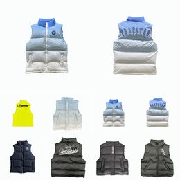 Trapstar jaquetas colete masculino puffer jaqueta feminina sem mangas outerwear quente parkas moda designer casaco colete tamanho da ue XS-XL