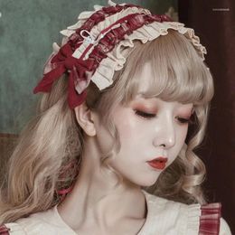 Party Supplies Sweet Lolita Hairband Lolitas Japanese Soft Girl Cute Kc Headdress Lace Kawaii Female Bowknot Anime Cosplay Accessoires