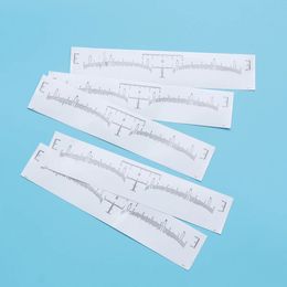 Eyebrow Enhancers 120PCS Disposable Eyebrow Ruler Sticker Eyebrow Shaping Tools for Makeup Measurement Design 231031