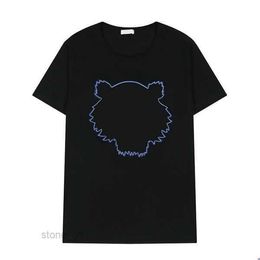 kenzos Men's T-shirts Kenzo T-shirt Mens Designer t Shirt Womens Tshirt Summer Streetwear Short Sleeve Tiger Head Embroidery with Letters 13 66C4