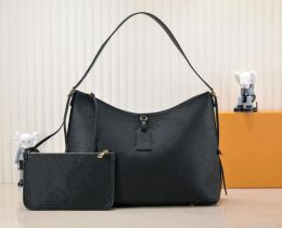 Luis Viton Bag Lvse Tote LouiseViution Designer LouisVuiotton Zipped Shoulder Luxurys 7a Bags Womens Handbag Genuine Leather Pouch 2 Sets Embossing Tote Black Whit
