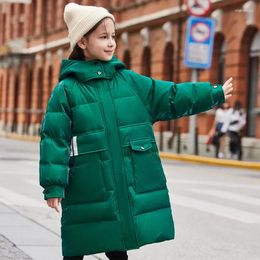 Down Coat 2023 Winter Children's Fashion Jacket Royal Blue Hooded Duck For Boys Girls' Pink Warm Thick Clothing
