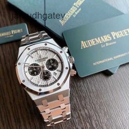 AP Swiss Luxury Wrist Watches Royal AP Oak 26331st White Panda Plate 41mm Diameter Automatic Mechanical Men's Watch 41mm 7W7E