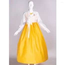Ethnic Clothing Calendula Officinalis Koreans Dress Suit Yanji Travel Po Bright Yellow Princess Hanbok