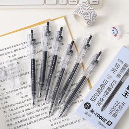 Gel Pens Large Capacity Writing Tool Black Press Carbon Office School Supplies Plastic Simplicity Practical