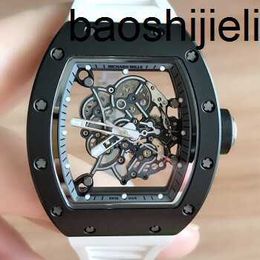 Designer Men Watch RichrdsMilers Mechanical Movement Tourbillon Full Black Manual Mechanical RM055 50 watches