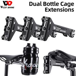 Water Bottles Cages WEST BIKING Bike Saddle Bottle Cage Holder Drink Cup Adapter Universal Bicycle Mount Rack 231030