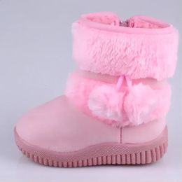 Boots Children Girls Snow Winter Comfortable Thick Warm Kids Lobbing Ball Autumn Cute Boys Princess Sh 231030