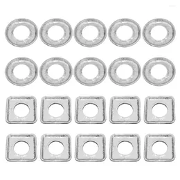 Wall Clocks 20 Pcs Kitchen Gas Stove Mat Accessories Drip Pans Burner Cooktop Cover Supplies Aluminium Foil