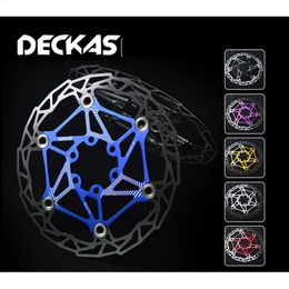 Bike Groupsets DECKAS Ultralight 82g CNC 6 Inch 160 180MM Disc Brake Bolts Rotor MTB Mountain Bicycle Float Parts Colors 231030